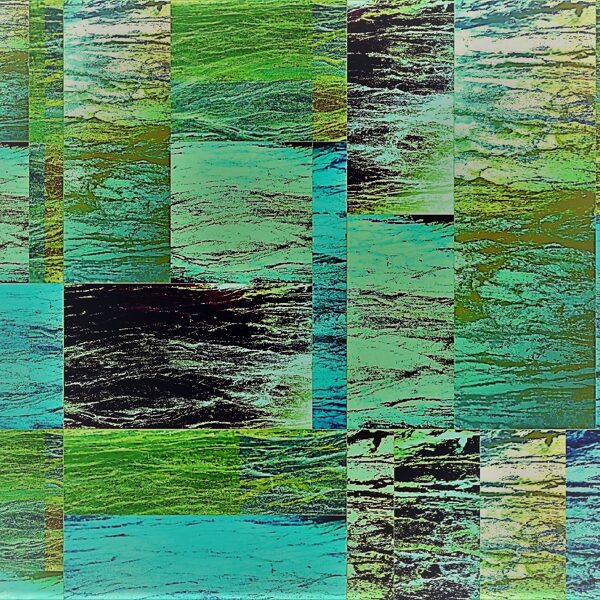 LIKE A RIVER (Baumrinde, Collage)