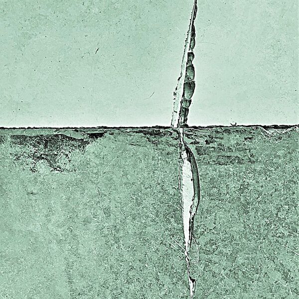 CRACK IN THE STONE FLOOR 