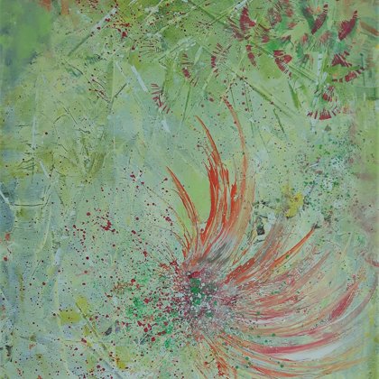 PHOENIX - Acryl on canvas - 70x80