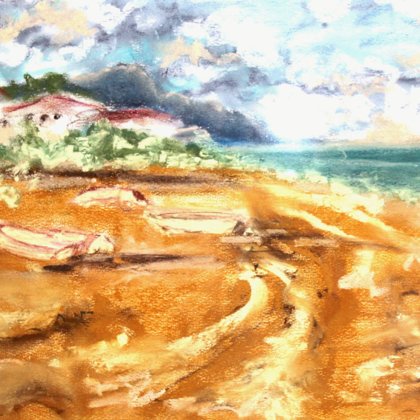 SIESTA - Pastel on paper - 60x50