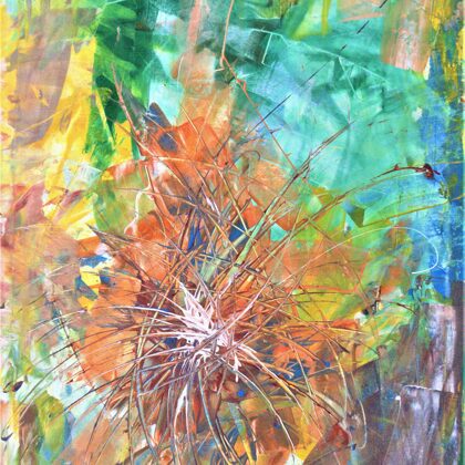 CHRYSTAL BLOSSOM - Acryl on canvas - 80x70