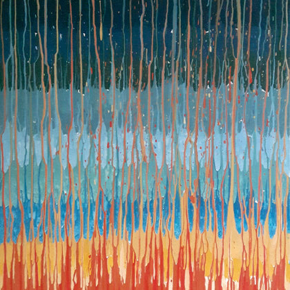 FIRE AND WATER - Acryl on canvas - 80x100 