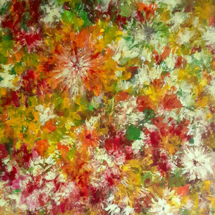 AUTUMN COLOURS - Acryl on canvas - 80x80