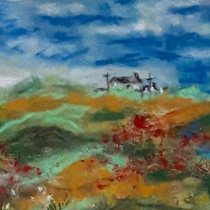 EMERGING FOG - Pastel on paper - 60x50