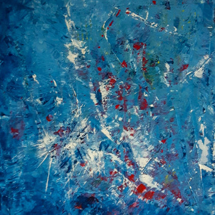 BLUE HOUR - Acryl on canvas - 50x60