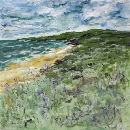 COASTLINE - Acryl on canvas - 100x100