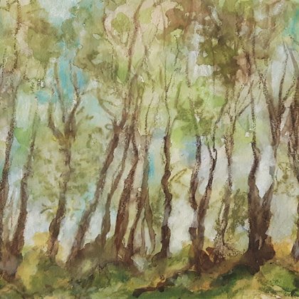 INTO THE LIGHT - Watercolour on paper - 50x40