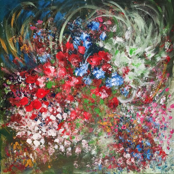 BOUQUET - Acryl auf Leinwand - 70x70