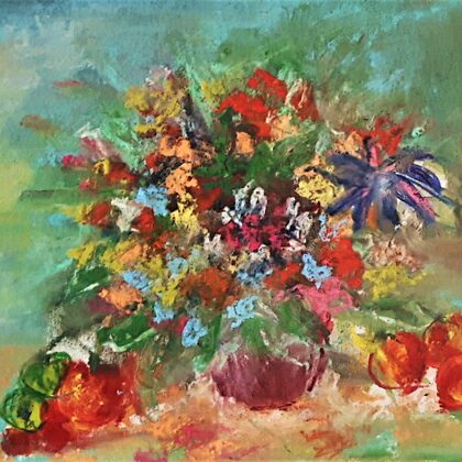 FRUITS AND FLOWERS - Pastellkreide/Papier - 50x40
