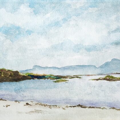 SILENCE - Aquarell auf Papier - 60x50