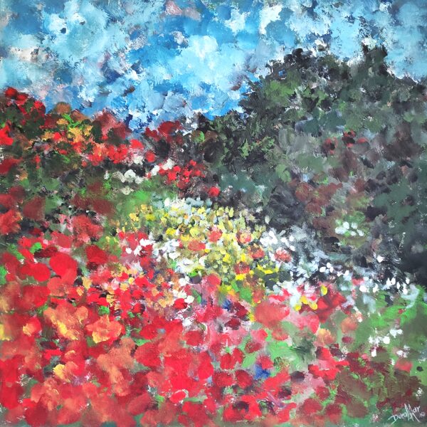POPPIES FOREVER - Acryl auf Leinwand - 70x70