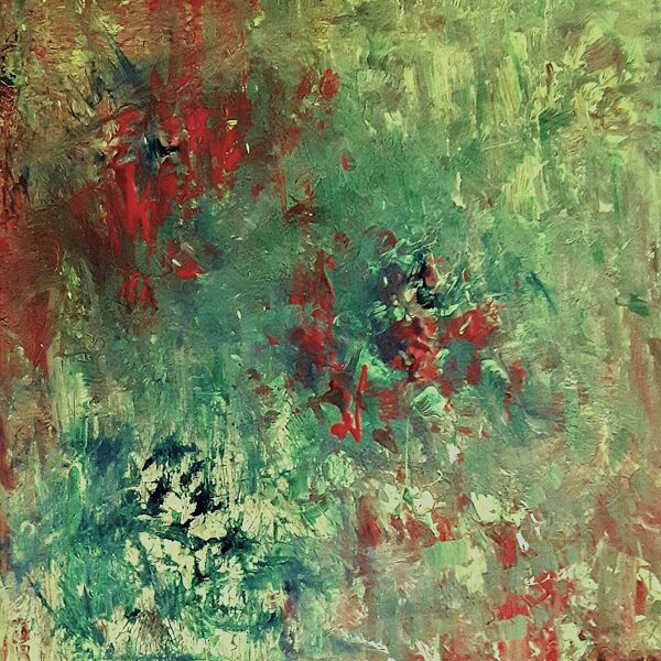 RED FIRST - Acryl auf Leinwand - 50x50