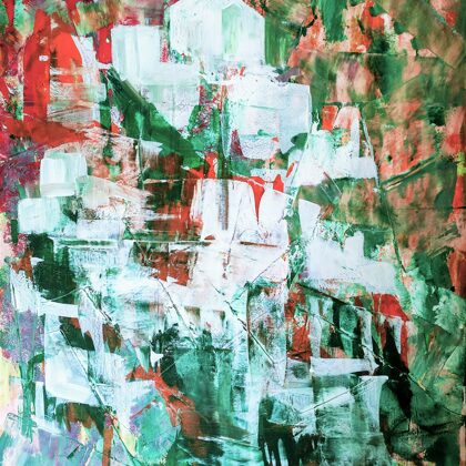 WHITE TOWN - Acryl auf Leinwand - 100x80