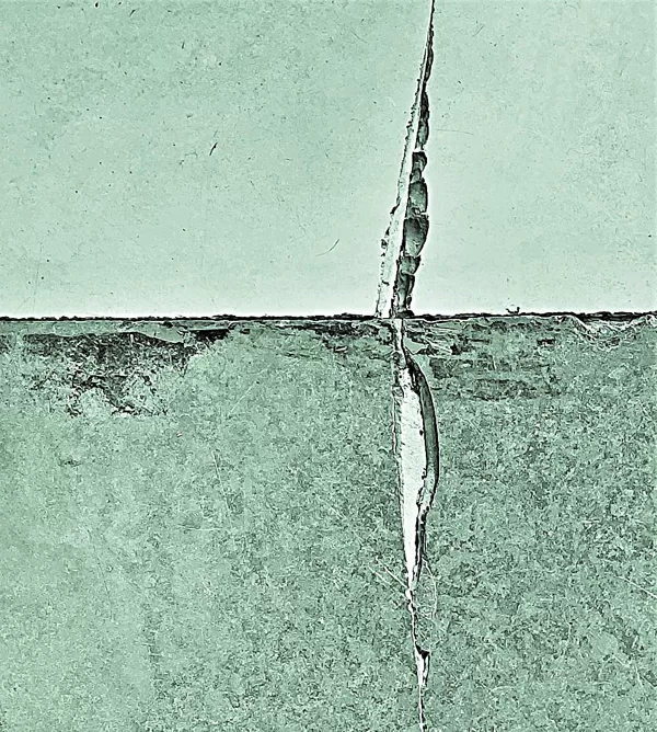 THERE'S A CRACK IN THE STONE FLOOR 