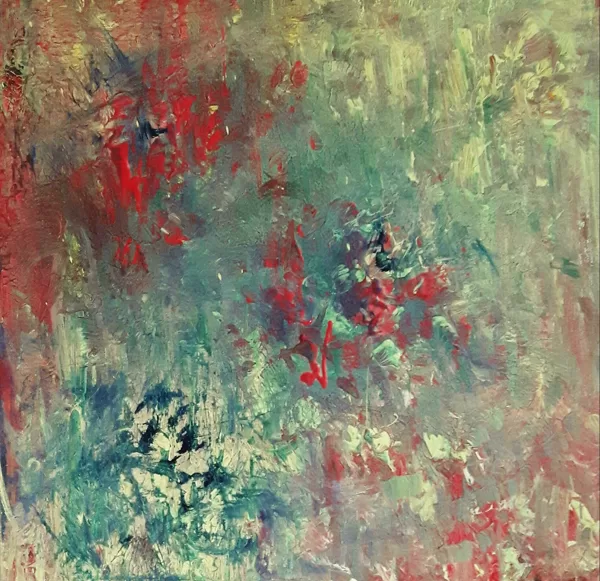 RED FIRST - Acryl on canvas - 50x50