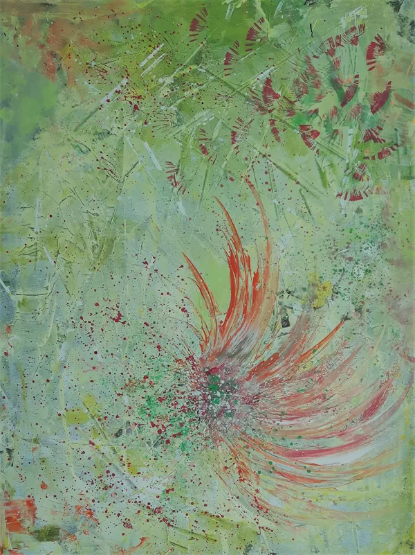 PHOENIX - Acryl on canvas - 80x70