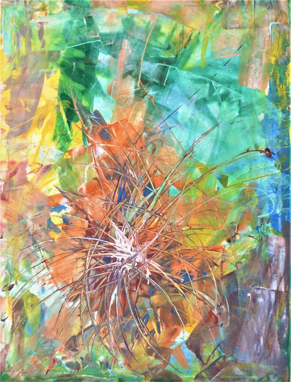 CHRYSTAL BLOSSOM - Acryl on canvas - 80x70