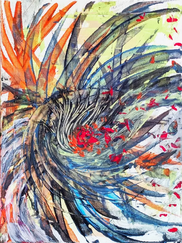 FLOWN OUT - Acryl on canvas - 40x30