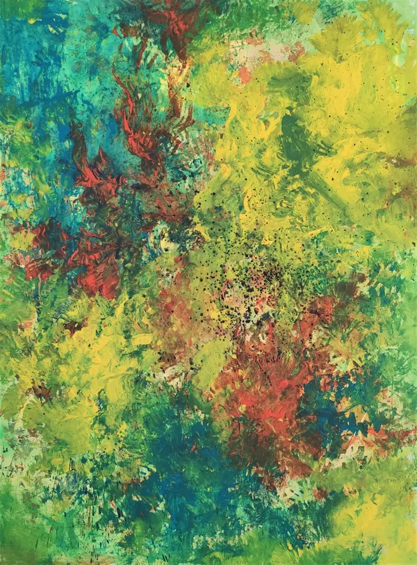 GLOWING COLOURS - Acryl on canvas - 70x60