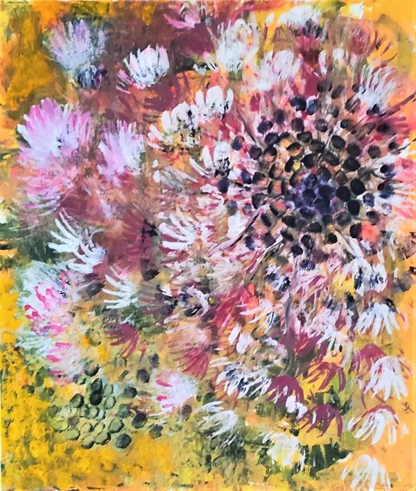GLIMPSE OF SUMMER - Acryl on canvas - 70x60