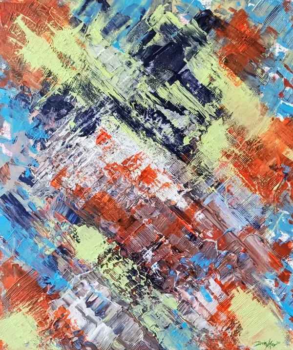 DIAGONAL IDEAS - Acryl on canvas - 70x60