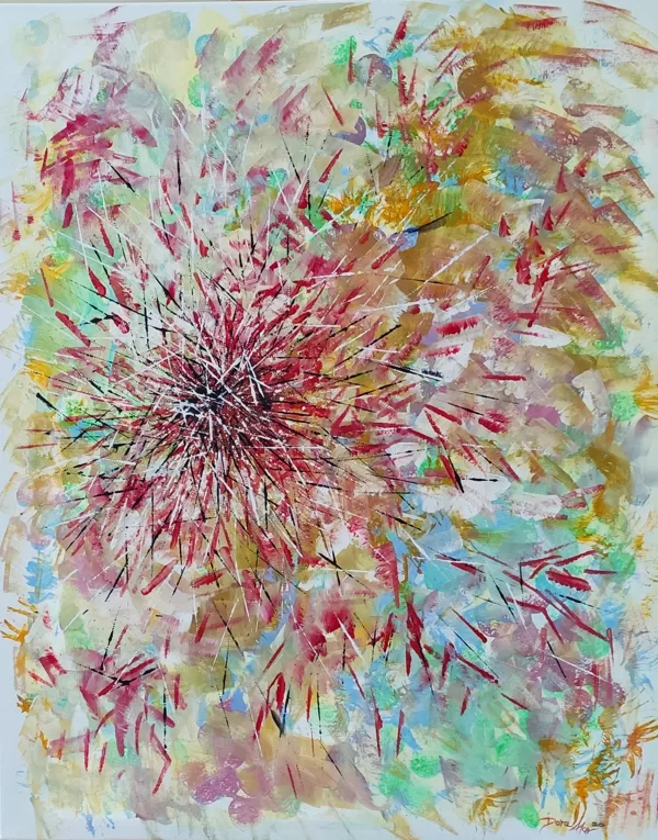 MIKADO - Acryl on canvas - 100x80
