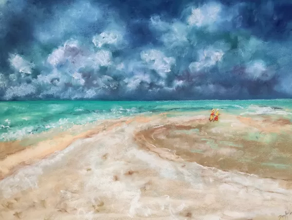 CARIBBEAN FEELING - Pastel on paper - 80x100