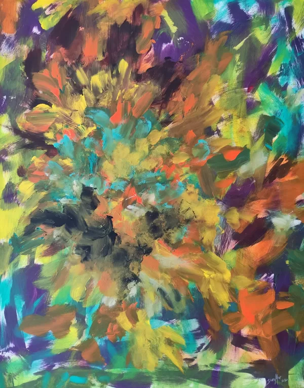 COLOUR PLAY - Acryl on canvas - 100x80