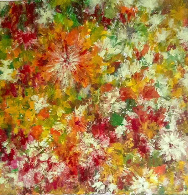 AUTUMN COLOURS - Acryl on canvas - 80x80