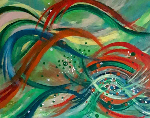 OCTOPUS'S GARDEN- Acryl on canvas - 80x100