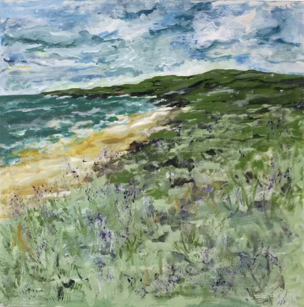 COASTLINE - Acryl on canvas - 100x100