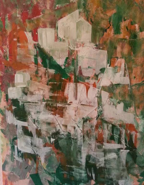 WHITE TOWN - Acryl on canvas - 100x80