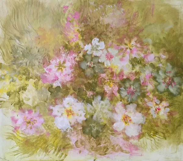 WILD ROSES - Acryl on canvas - 80x100