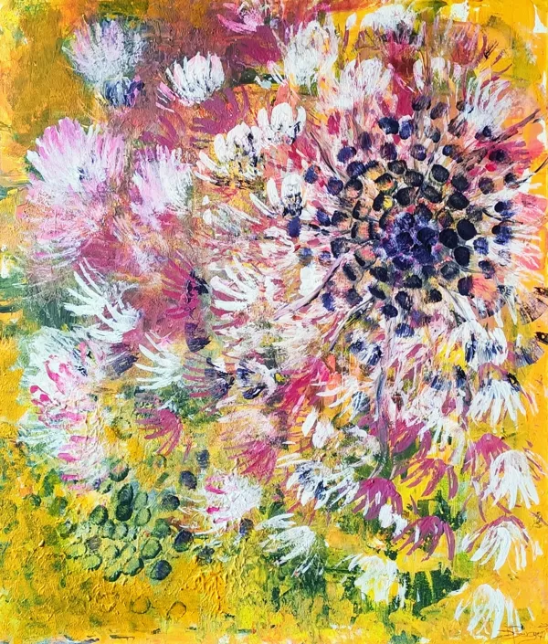  GLIMPSE OF SUMMER - Acryl auf Leinwand - 70x60