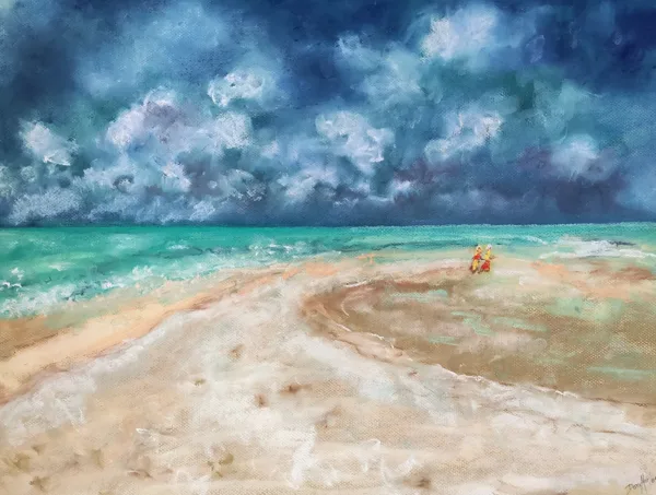 CARIBBEAN FEELING - Pastellkreide auf Papier - 70x80