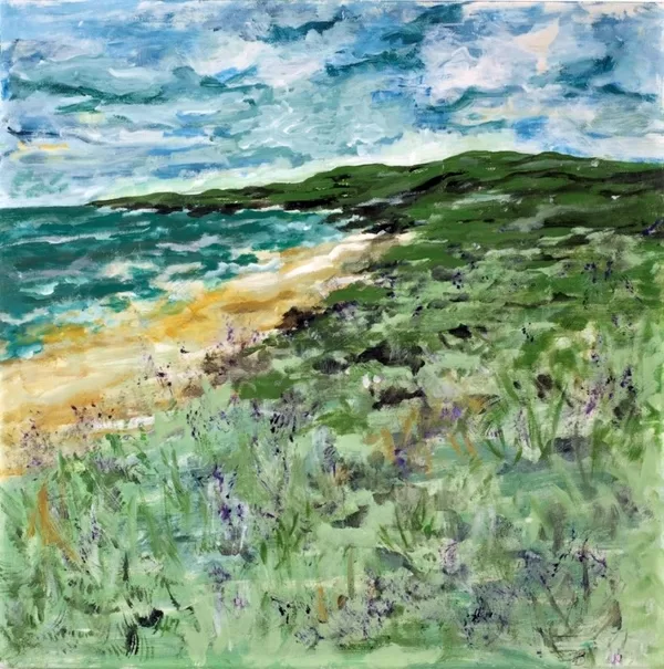 COASTLINE - Acryl auf Leinwand - 100x100