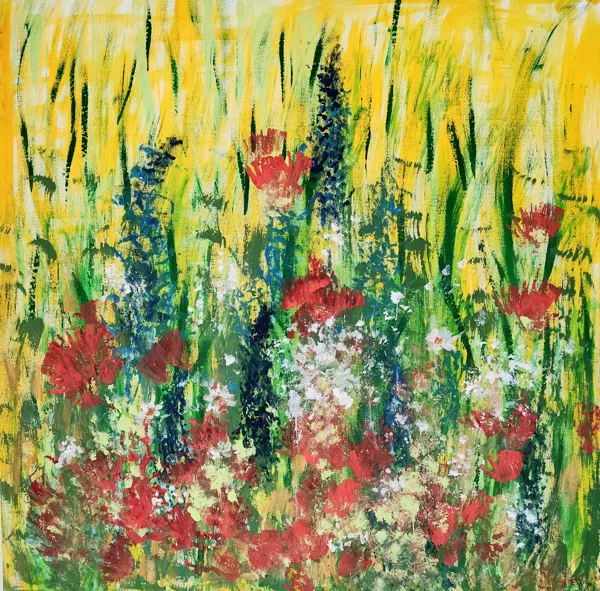 BEE'S FAVORITE - Acryl auf Leinwand - 100x100