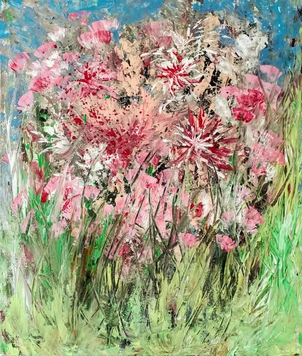 HIDDEN IN THE GRASS - Acryl auf Leinwand - 60x50