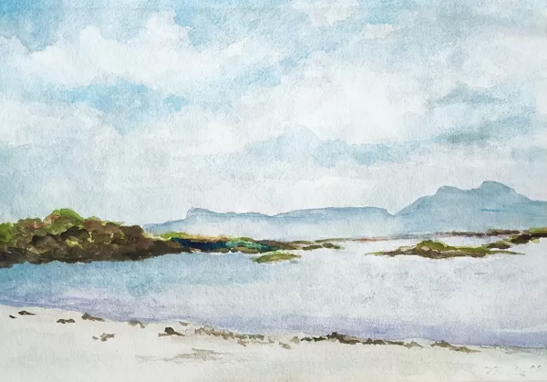 SILENCE - Aquarell auf Papier - 40x50