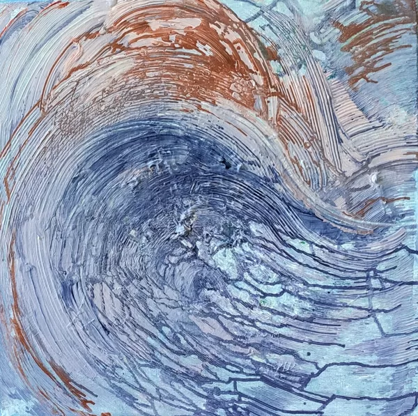 WATER'S WAY - Acryl auf Leinwand - 50x50