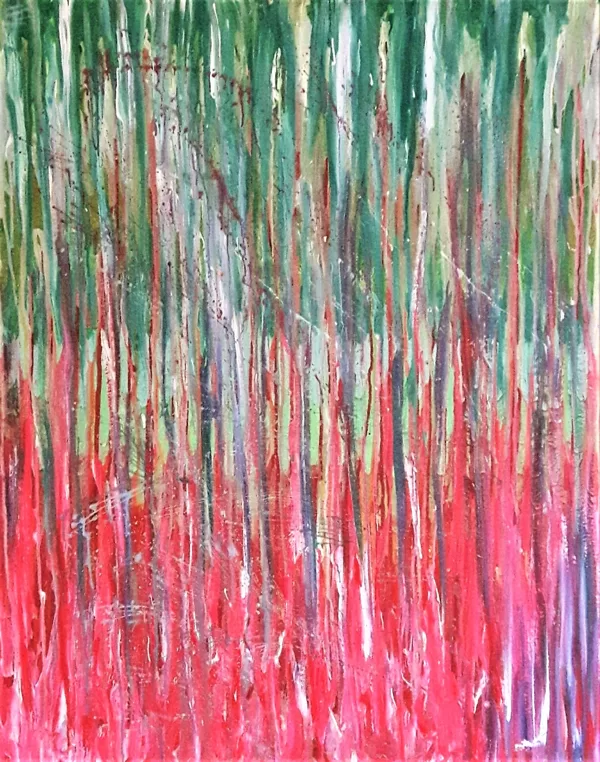 IT'S RAINING ALL DAY - Acryl auf Leinwand - 100x80