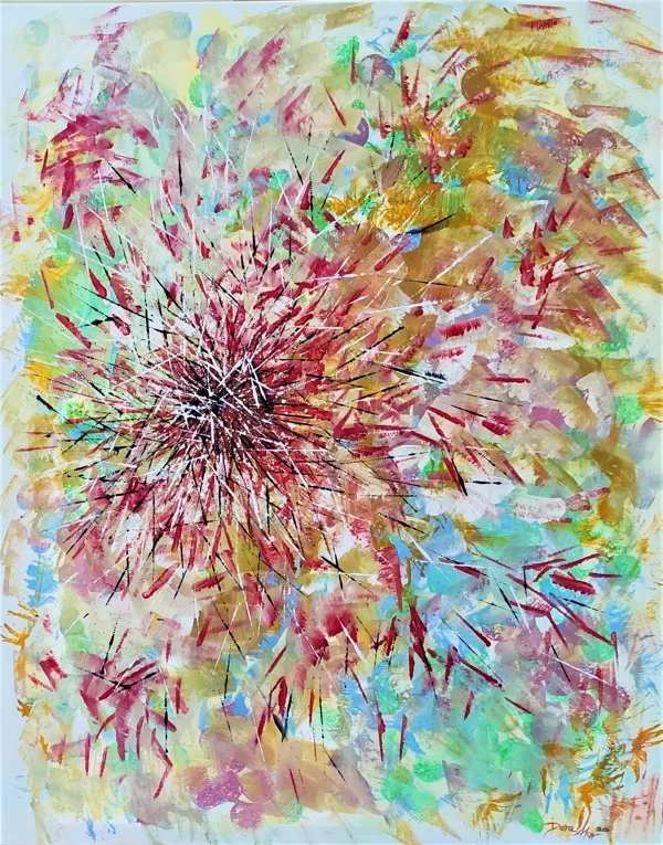 MIKADO - Acryl auf Leinwand - 100x80