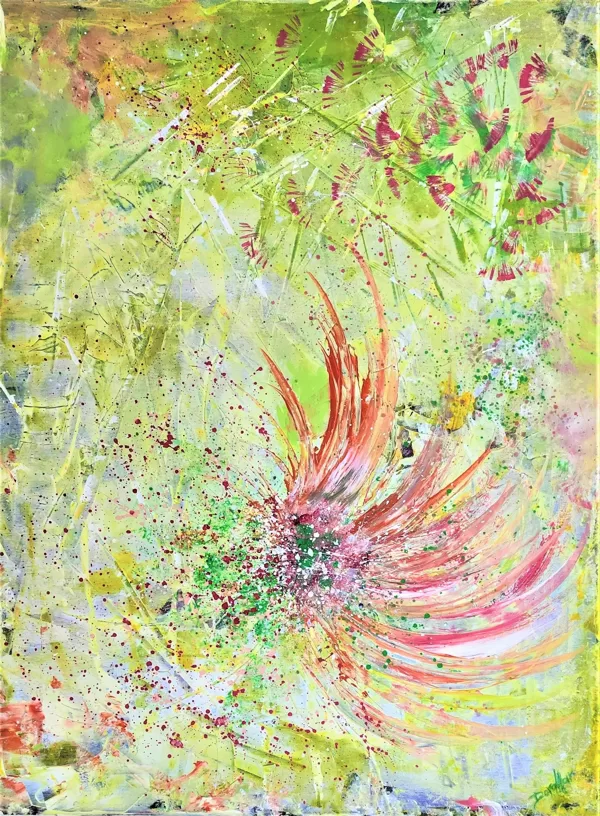 PHOENIX - Acryl auf Leinwand - 70x60