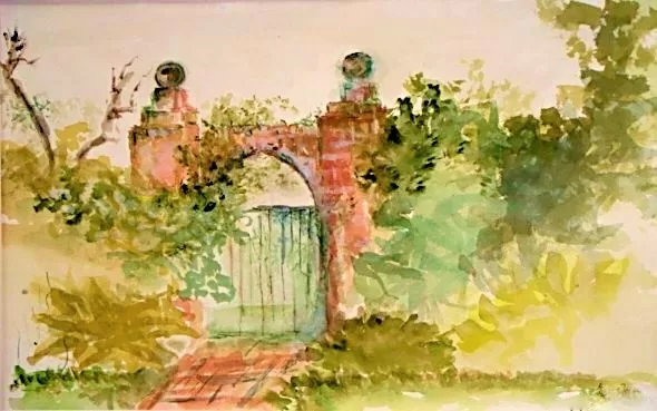 SISSINGHURST - Aquarell auf  Papier - 30x40