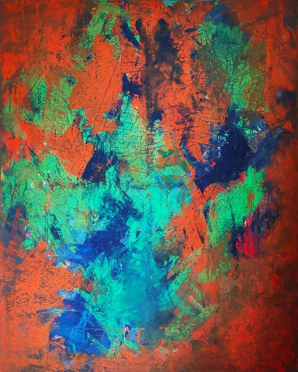 CLEAR COLORS - Acryl auf Leinwand - 100x80